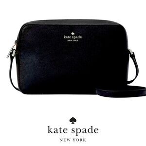 Kate Spade Harper Black Leather Crossbody NWT Black Leather Camera Bag